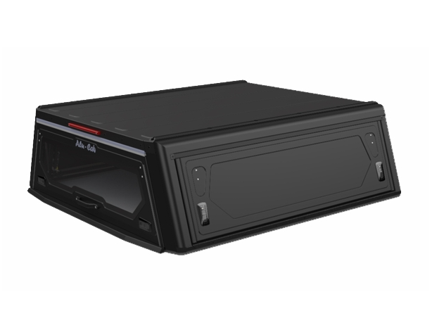 Hardtop ALU-CAB "Contour Next Generation" para Ford Ranger T6 doble cabina de 2012 a 2022 - aluminio negro sin ventanas laterales
