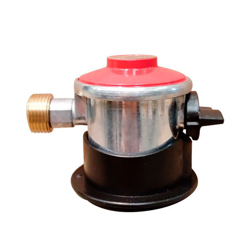Gas adapter outlet with non-return valve