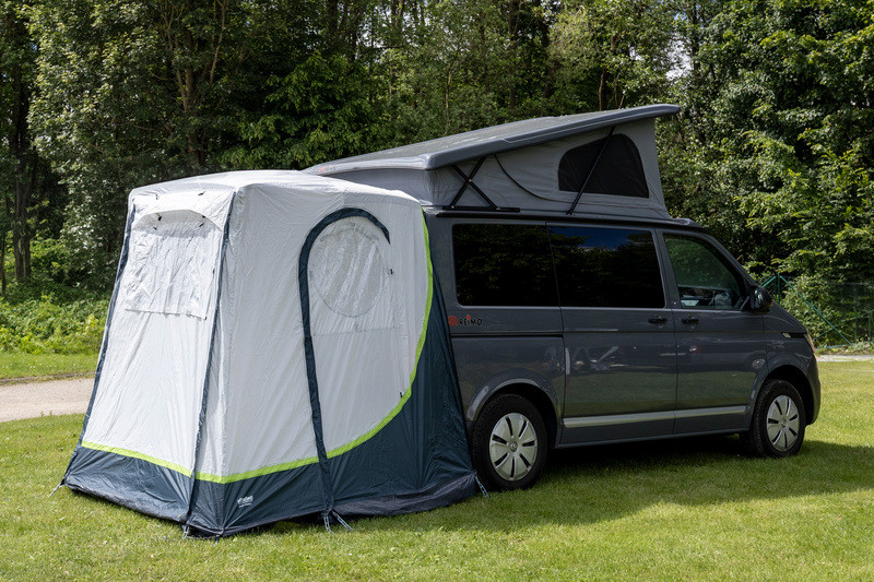 Heckzelt UPGRADE 2 - Speziell für die VW T4, T5 und T6 Heckklappe