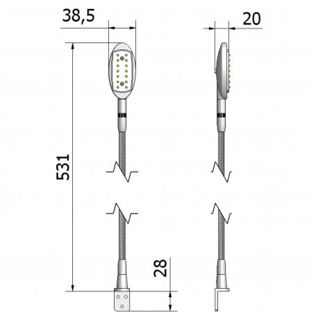 Flexibler LED-Strahler