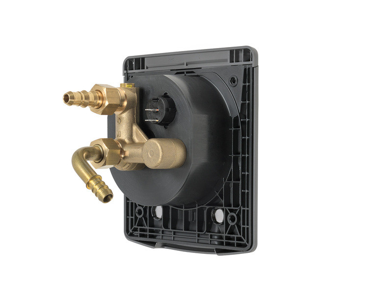 KR REICH black square shower box with mixer