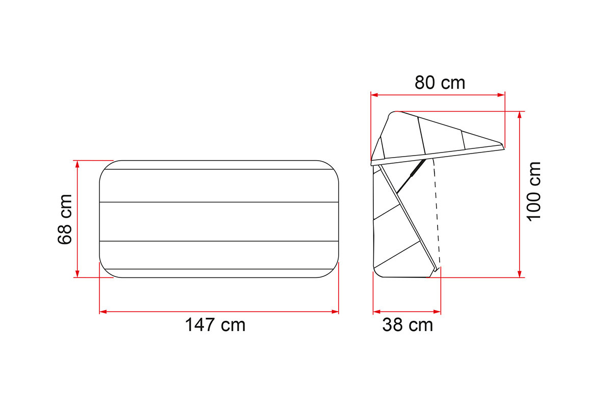 Towbar cargo box - FIAMMA Ultra Box 360l