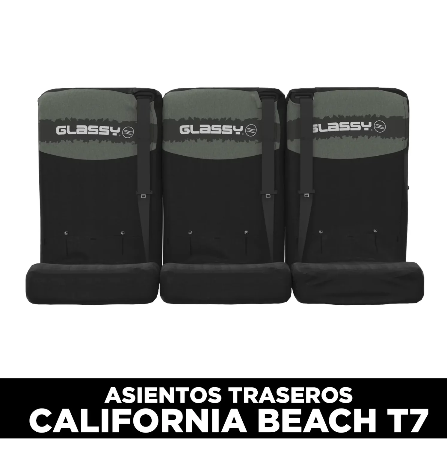 Funda bancada triple trasera GLASSY California Beach T7 Army