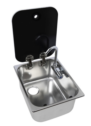 Sink with faucet 352x322mm
