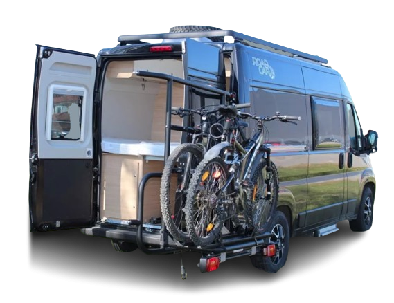 Bike Rack EUROCARRY Adventure 4 bikes for Ducato, Boxer, Jumper