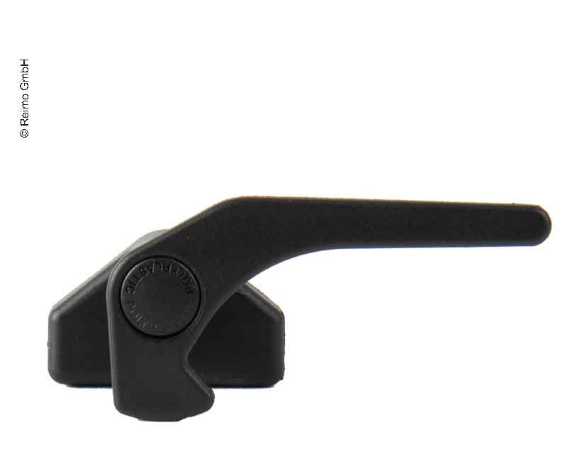 Polyplastic-sash rail with knob lock