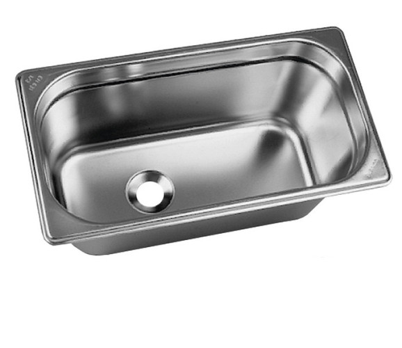 Rectangular steel sink