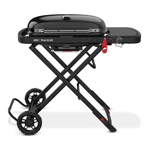 Weber Traveler Gasgrill Stealth Edition, Schwarz