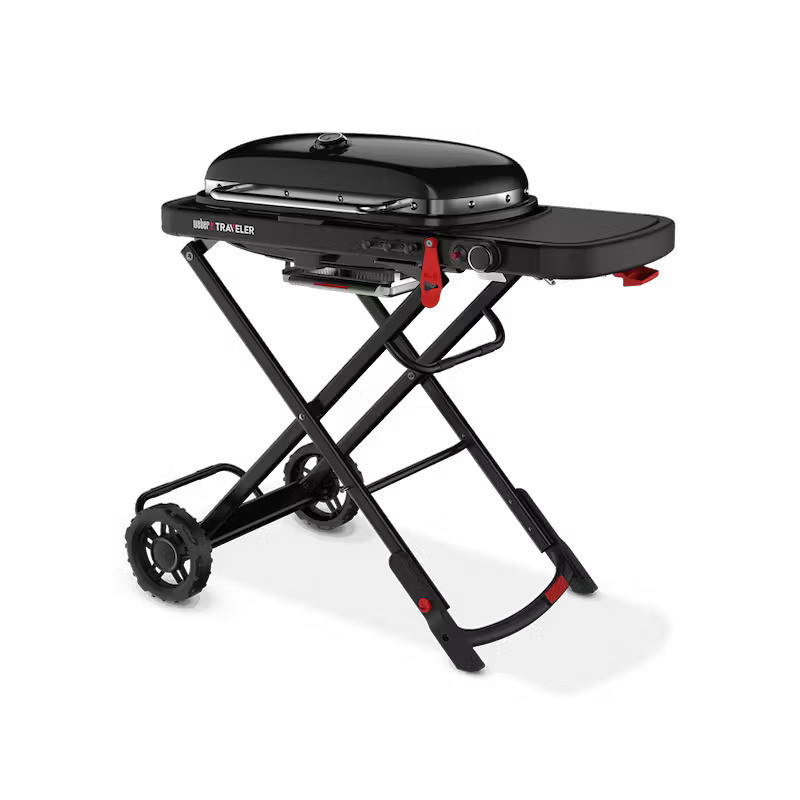 Weber Traveler Gas Grill Stealth Edition,Black