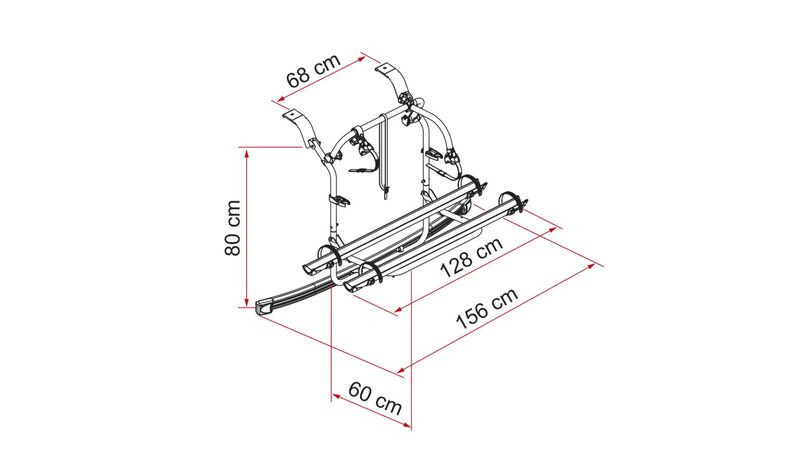 Bike Rack FIAMMA Carry-Bike Ford Transit Tourneo/Custom/Nugget Plus