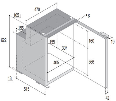 Kühlschrank VITRIFRIGO C90i