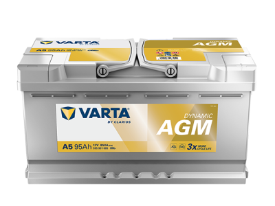 AGM-Batterie 12 V VARTA 95 Ah DYNAMIC AGM