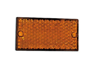 Catadiòptric rectangular taronja cargolable 58X40mm