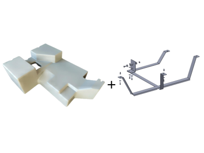 Pack dipòsit d’aigües grises 110 L i kit de fixació