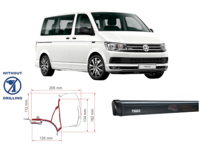 Pack THULE 4200 negro VW T5/T6/T6.1 Transporter/ Caravelle/ Multivan