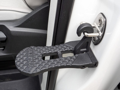 Car door step with folding hook for roof tents REIMO Car door step with folding hook for roof tents REIMO