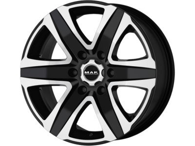 MAK STONE 4X4 Black Mirror 17" 5x120 Rim