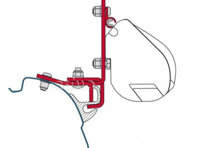 FIAMMA F35 VW T5/T6 adapter with BRANDRUP guide