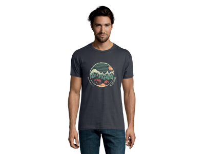 T-shirt -We Love Camping- Gris