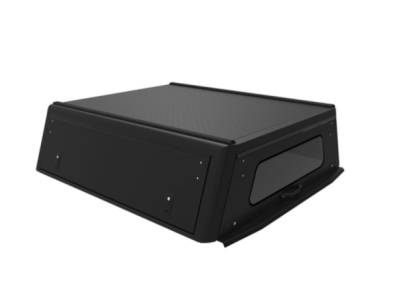 Hardtop ALU-CAB Explorer 3 para Ford Ranger doble cabina de 2012 a 2022 - aluminio liso negro