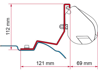 Adaptador FIAMMA F35 Vito/Viano 639 y 447 V-Class