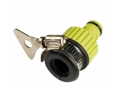 Hose faucet adapter with wing nut