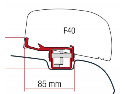 FIAMMA F40 VW T5/T6/T6.1 adapter