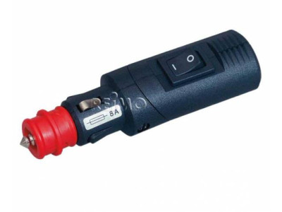 Endoll 12V 8Ah amb interruptor integrat