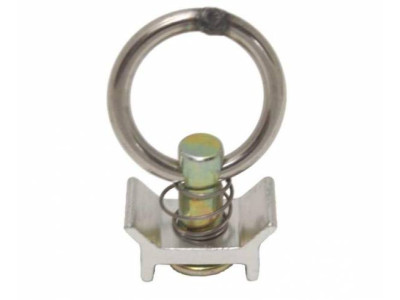 Simple anchoring ring for lashing rail