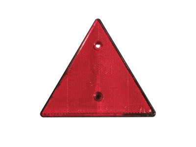 Roter dreieckiger anschraubbarer Katzenaugenreflektor