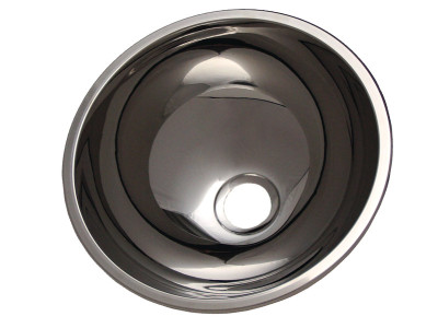 Round steel sink