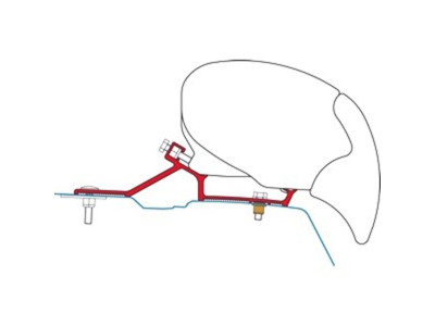 Adaptadors FIAMMA F80 Master/NV400 H2 L2/L3 POST 2010-