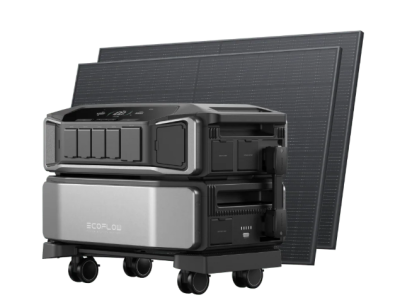 Pack Estación de energía EcoFlow DELTA Pro Ultra + 2x Panel solar rigido 400w + 4 set de fijacion