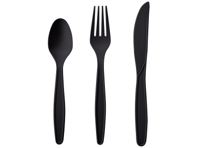 Set of 24 biodegradable single use cutlery