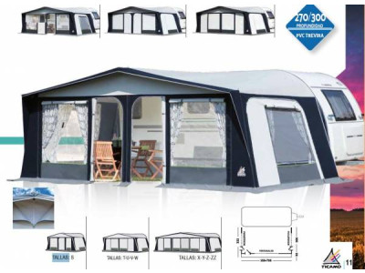 Awning TICAMO MONTECARLO PVC Prof. 300