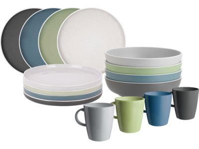 Dolomite melamine dinnerware set