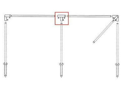 T-Verbinder für Avancé-Stützen Ø28mm