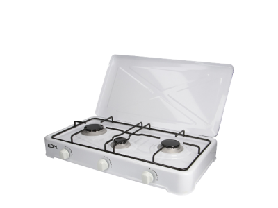 Enameled EDM gas cooker 3 burners