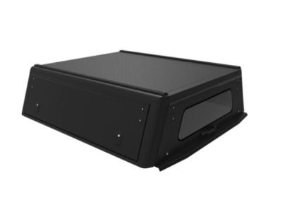 Hardtop ALU-CAB Explorer 3 para Isuzu D-Max doble cabina (2013 - 2020) - aluminio estriado negro