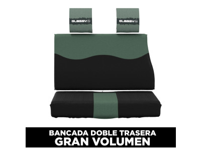 Funda bancada doble trasera Gran Volumen GLASSY Army