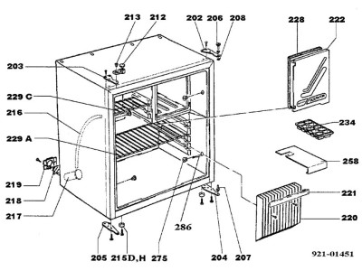 Request replacement parts for your build-in refrigerator