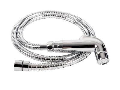 Shower set CHROM with 1.5m hose + wall bracket, 1/2" connection