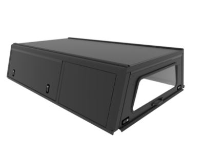 Hardtop ALU-CAB Explorer 3 para Ford Ranger simple cabina 2023+ - aluminio liso negro