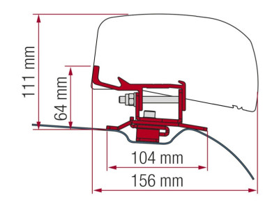 PSA FIAMMA F40van Adapter