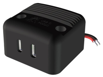 Doble conector USB-C de superficie