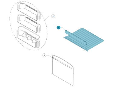 Kit de prestatges per a nevera VITRIFRIGO Slim