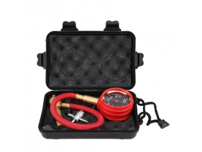 Quick deflator with pressure gauge + case, Afrikaan