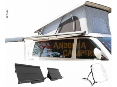 Awning THULE 4200 Black Anthracite 2,60m +Adapter, VW T5 T6 with pop-up roof