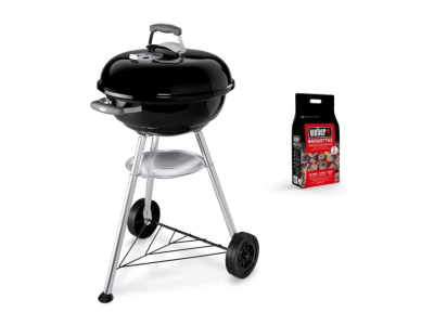 WEBER Compact Kettle 47 cm + 3 Kg Briquettes