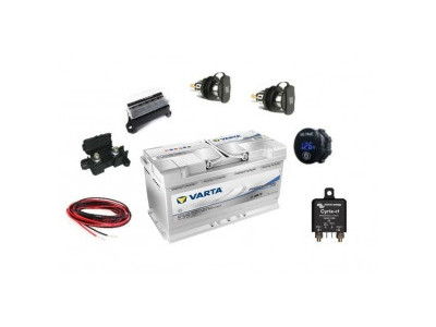 Kit de instalación de segunda batería VARTA 95Ah relé automático Victron